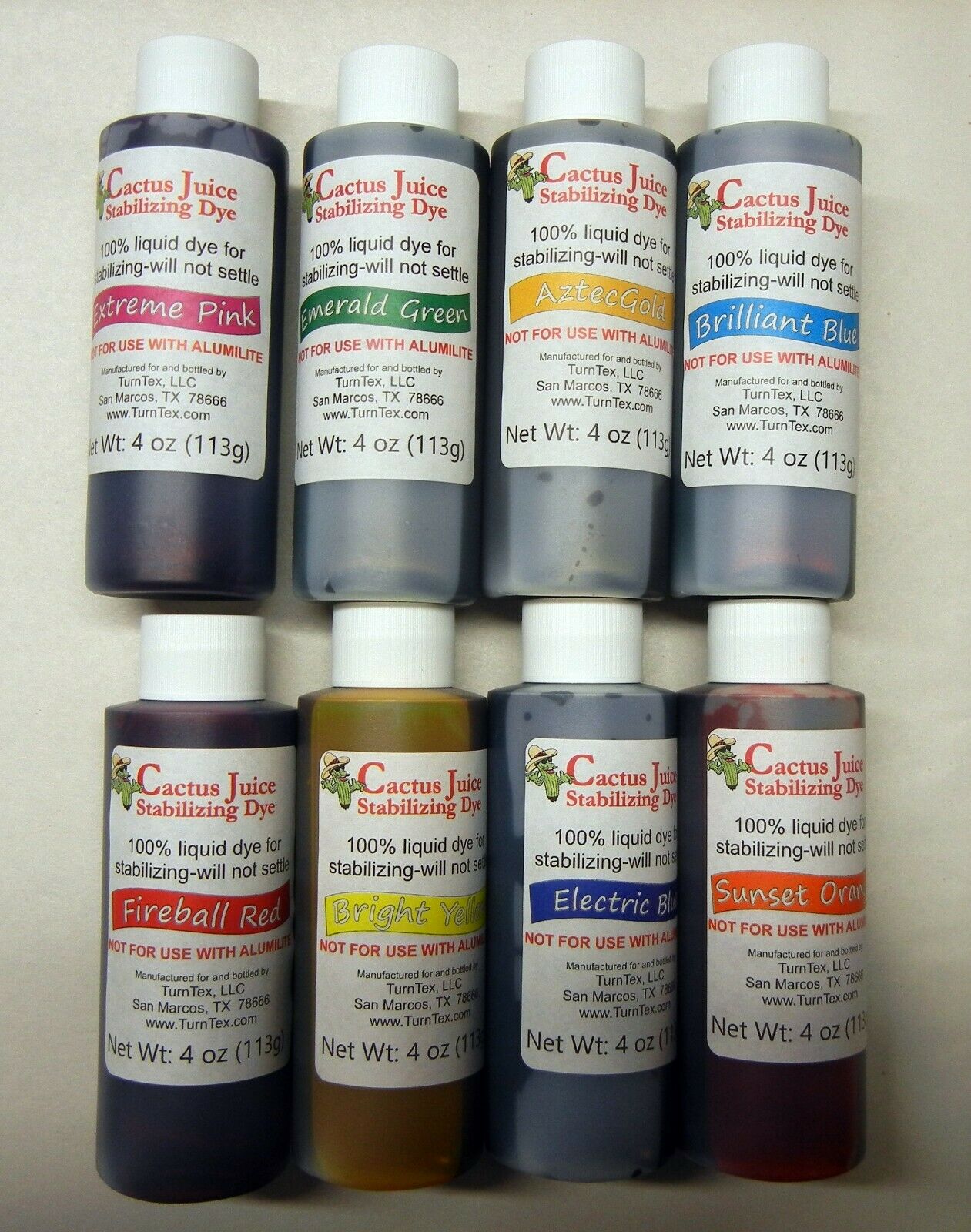 Aztec Gold Cactus Juice Stabilizing Dye 4 oz net weight by TurnTex  Woodworks