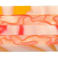 X Peach Fire Acrylic Pen Blank 3/4"x3/4"x5" BTWPBM1340 1pc