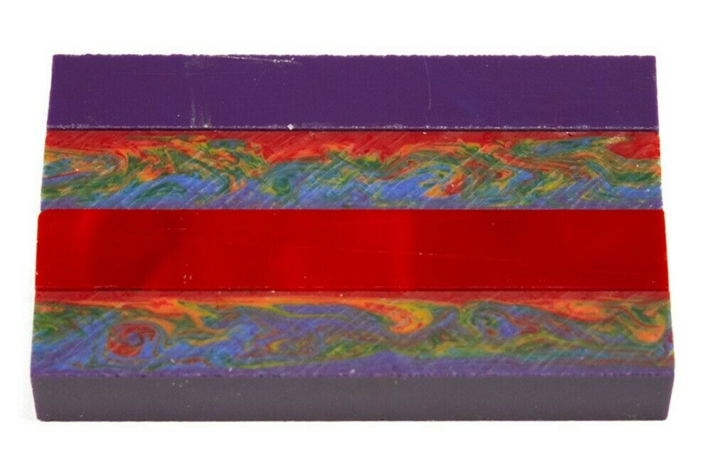 X Rainbow Mist Acrylic Pen Blank 3/4"x3/4"x5" BTWPBM1369 1pc