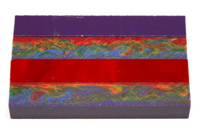 X Rainbow Mist Acrylic Pen Blank 3/4