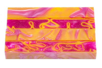 X Disco Pink Acrylic Pen Blank 3/4