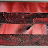 X Red on Red Swirl Acrylic Pen Blank 3/4"x3/4"x5" BTWPBM1423 (1 pc)