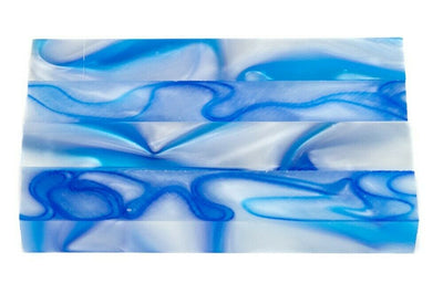 X Glacial Streams Acrylic Pen Blank 3/4