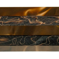 X Copper Swirl Acrylic Pen Blank 3/4"x3/4"x5" BTWPBM1241 1pc