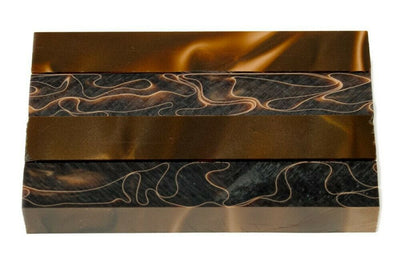 X Copper Swirl Acrylic Pen Blank 3/4