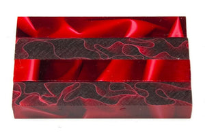X Ruby Water Acrylic Pen Blank 3/4"x3/4"x5" BTWPBM1382 1pc