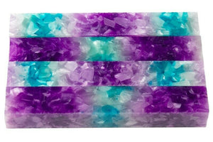 X Winter Blossum Acrylic Pen Blank 3/4"x3/4"x5" BTWPBM1439 (1 pc)