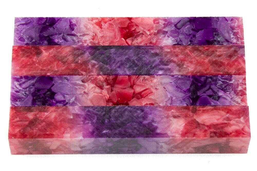 X Hawaiian Ice Acrylic Pen Blank 3/4"x3/4"x5" BTWPBM1296 1pc
