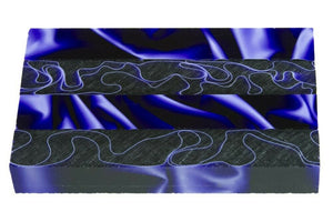 X Amethyst Water Acrylic Pen Blank 3/4"x3/4"x5" BTWPBM1198 1pc