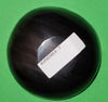 Polished buffalo horn bowl measuring 4" wide by 1 5/8" deep.
