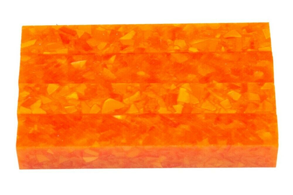 X Pumpkin Chunk Acrylic Pen Blank 3/4"x3/4"x5" BTWPBM1356 1pc
