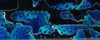 Blue Topaz Water Mesh BTW15KSS Acrylic (2 pc) Knife Scale 3/16" x 1 1/2" x 5"