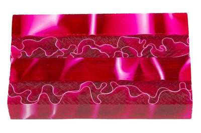 X Fuchsia Water Acrylic Pen Blank 3/4