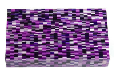 X Bright Lilac Matrix Acrylic Pen Blank 3/4