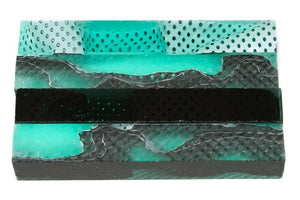 X Cool Mint Water Mesh Acrylic Pen Blank 3/4"x3/4"x5" BTWPBM1239 1pc