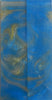 Alumilite  Blue Gold Silver (2 pc) Knife Scales 1/4" x 1 1/2" x 6" - (26)