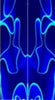 Blue Ripples Acrylic 2 pc Mini Knife/Razor Scale 3/16"x3/4"x5" #14