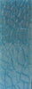 Light Aqua Designed Acrylic (2 pc) Knife Scales 3/16" x 1" x 6" - 0431