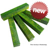 X Combz Pen Blank #02 - Green & Gold 3/4" sq x 5"