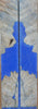 Hybrid Mallee Burl-Blue (2 pc) Knife Scales 3/16" x 3/4" x 5" - (29)