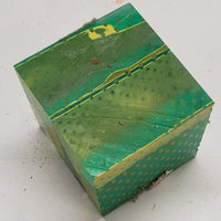 Lemon Lime Mesh Acrylic (1 pc) Cube 1 1/2"