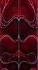 Strawberry Mesh Acrylic 2 pc Mini Knife/Razor Scale  3/16"x3/4"x3"