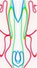 Lollipop Acrylic 43 2 pc Mini Knife/Razor Scale  3/16"x3/4"x3"