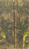 Banana Grape Inlace Acry LSU #39 (2 pc) Knife Scales  3/8"x1 1/2"x5"    001
