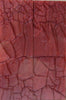 Burgundy Designed Acrylic (2 pc) Razor Knife Scales 3/16" x 2" x 6" - 0429