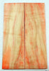 Box Elder w Red Dye (2 pc) Knife Scales 1/4" x 2" x 6" - 1249
