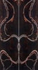 Cocoa Mesh Acrylic 36 2 pc Mini Knife/Razor Scale  3/16"x3/4"x5"