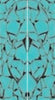Crushed Turquoise Acrylic 2 pc Mini Knife 3/16"x3/4"x5" #19
