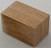 Laminated Brown/Brown 1 pc Bottle Stop 1 1/2" x 2 1/2"Blanks
