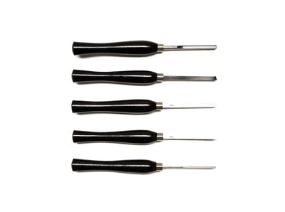 X 5 Piece HHS Mini Turning Chisel Set
