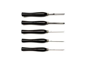 X 5 Piece HHS Mini Turning Chisel Set