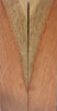 Afzelia Burl w Sap (2 pc) Knife Scales 3/8" x 1 1/2" x 6" - 8170