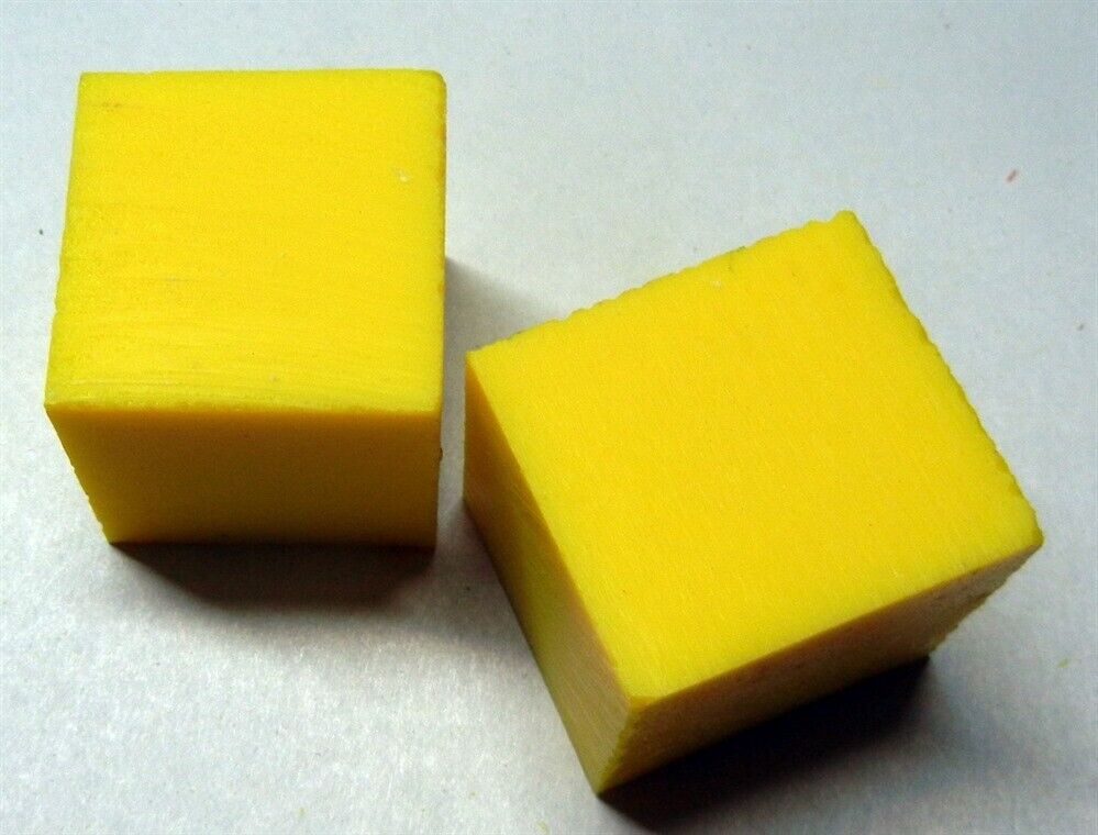 Solid Yellow Inlace Acrylester sc5 4(1 pc) Cube 1 1/2" - (4)