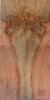 Afzelia Burl w Sap (2 pc) Knife Scales 1/4" x 1 1/2" x 6" - 8162