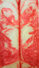 Raspberry Parfait Acrylester #68 (2 pc) Knife Scales 1/4" x 1 1/2" x 6" - 1665