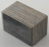 Laminated Gray/Gray 1 pc Bottle Stop 1 1/2" x 2 1/2"Blanks