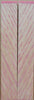 Hybrid Tiger Oak-Pink (2 pc) Knife Scales 3/16" x 3/4" x 5" - (42)