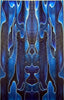 Acrylic Acetate Knife Scale 3/16" x 1 1/2" x 5" #38- Midnight Sky (2 pc)