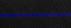 Thin Blue Line BTW117KB Acrylic (1 pc) Knife Blank 1" x 1 1/2" x 5"