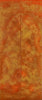Tangerine & Gold Inlace Acrylester  (2 pc) Mini Knife Scale  3/16"x1"x5"    003