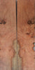 Afzelia Burl w Sap (2 pc) Knife Scales 1/4" x 1 1/2" x 6" - 8168