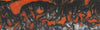 Orange Damascus Acrylester #125 (2 pc) Knife Scales 1/4" x 1 1/2" x 6"