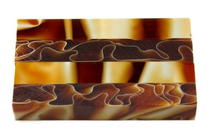 X Amber Water Acrylic Pen Blank 3/4"x3/4"x5" BTWPBM1196 1pc