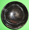 Polished buffalo horn bowl measuring 5" wide by 1 7/8" deep.