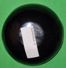 Polished buffalo horn bowl measuring 4" wide by 1 5/8" deep.