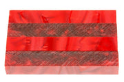 X Rage Red Acrylic Pen Blank 3/4"x3/4"x5" BTWPBM1366 1pc